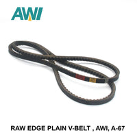 AWI Raw Edge Plain V-Belt (REMF), A-67