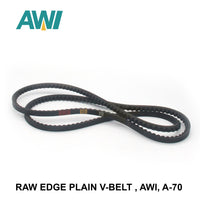 AWI Raw Edge Plain V-Belt (REMF), A-70