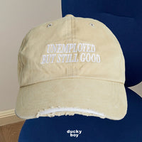 KYB DUCKYBOY RIPPED CAP UNEMPLOYED BUT STILL GOOD BEIGE Shock Absorber