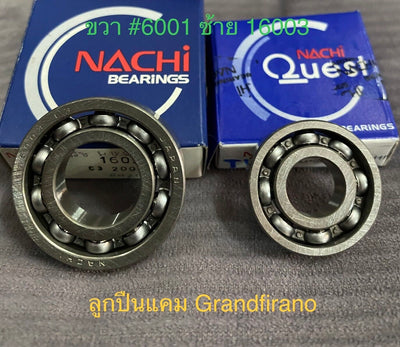 Grandfirano Cam Bearings, Genuine Nachi Bearings