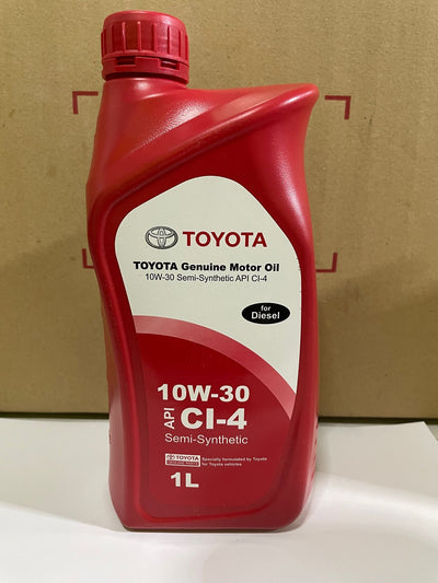 Toyota Genuine Motor Oil 10W-30 Semi-Synthetic — Diesel Engine (1 Litre)