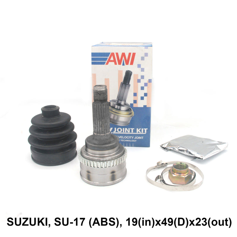 CV Joint, AWI, SU-17, 19(in)x23(D)x49(out) (006404) -Win Store