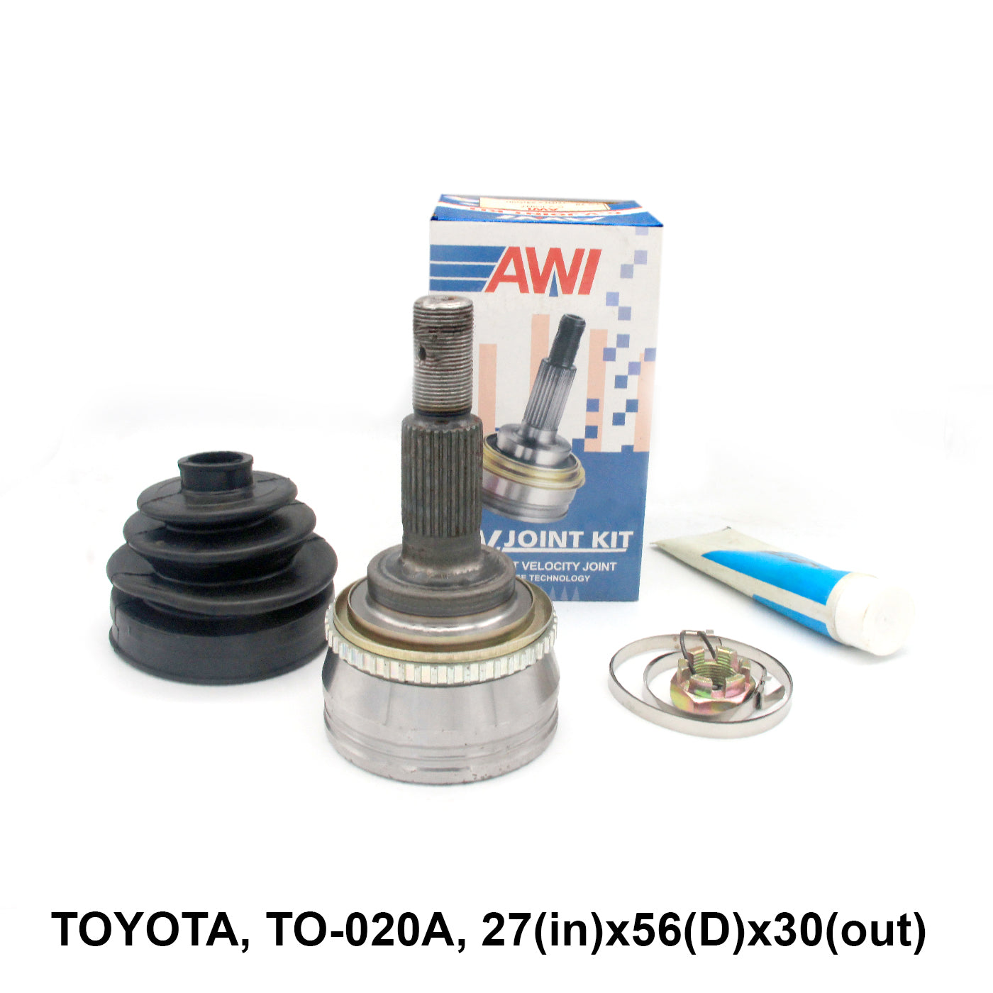 CV Joint, AWI, TO-020A, 27(in)x56(D)x30(out) (007931)