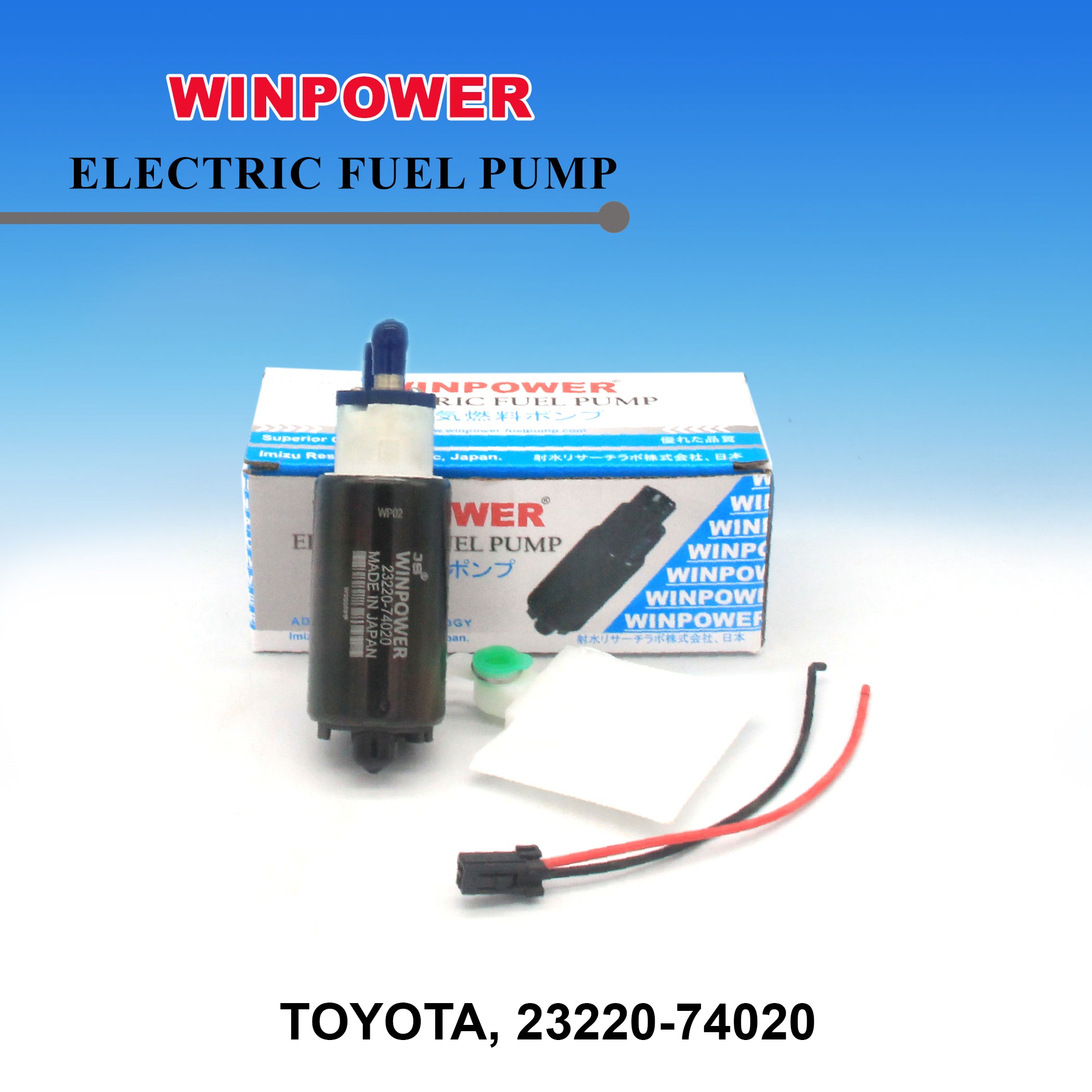 In-Tank Fuel Pump, WINPOWER, 23220-74020, WF-3808 (005070)