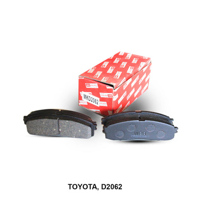 WPR Brake Pad Semi-Metallic 04492-30080, D2062 for Toyota Vehicles