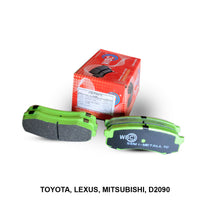 WBC Brake Pad Semi-Metallic, D2090, 04466-60020, for Toyota Camry
