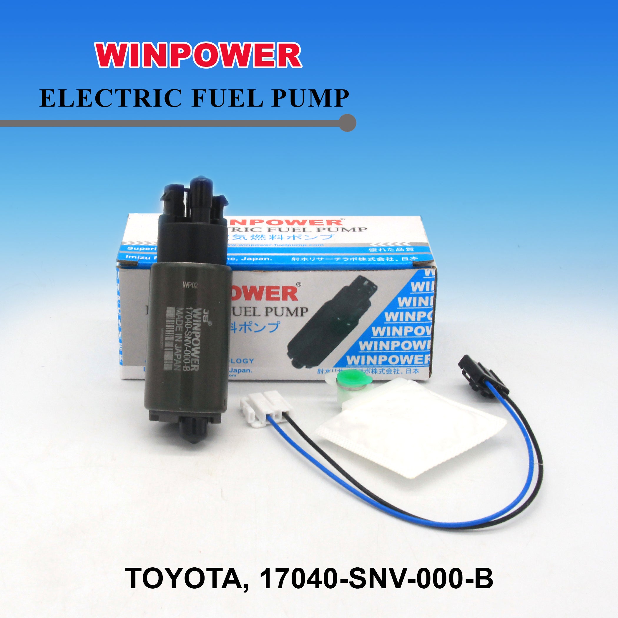 In-Tank Fuel Pump, WINPOWER, Big Pin, 17040-SNV-000-B, WF-3827 (005071)