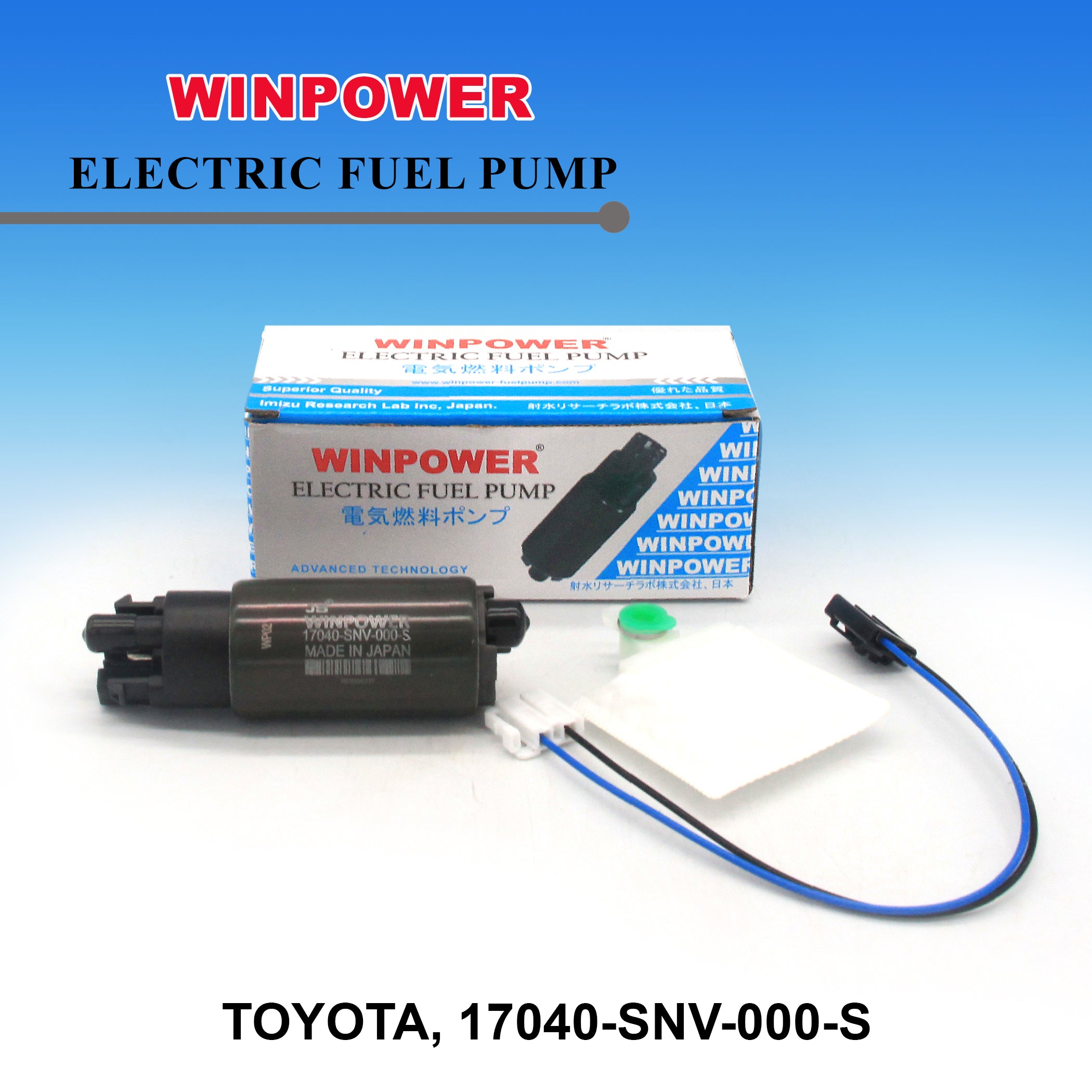 In-Tank Fuel Pump, WINPOWER, Small Pin, 17040-SNV-000-S, WF-3827 (005540)
