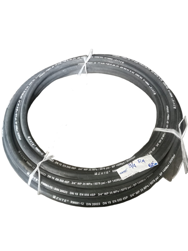 ZMTE Hydraulic Hose SS4SP-19 3/4'' R4