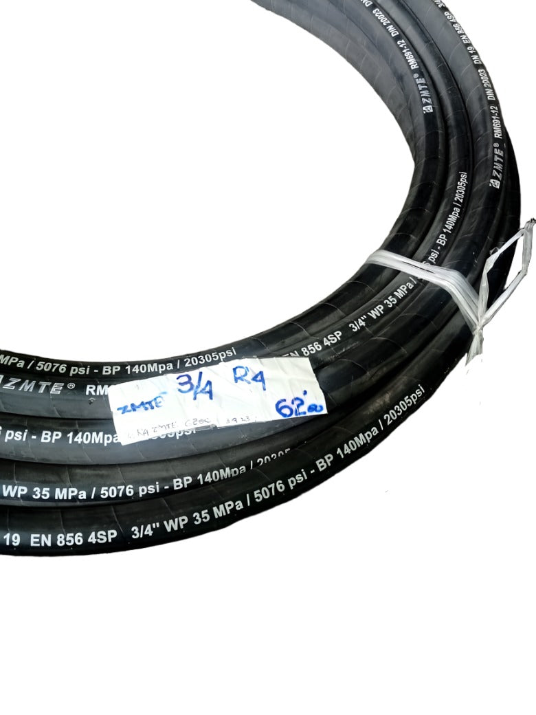 ZMTE Hydraulic Hose SS4SP-19 3/4'' R4