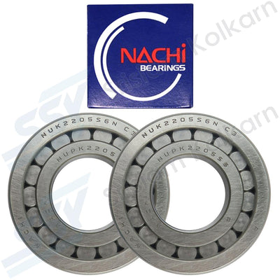 NACHI ลูกปืนเม็ดหมอน NUPK2205S14NC3(2 ตับ)