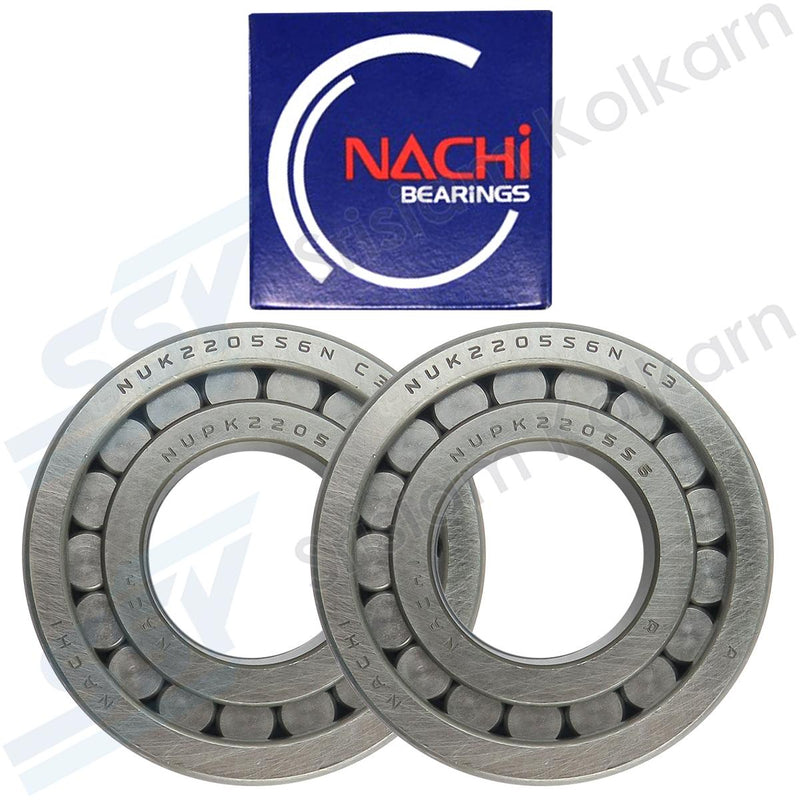NACHI ลูกปืนเม็ดหมอน NUPK2205S14NC3(2 ตับ)