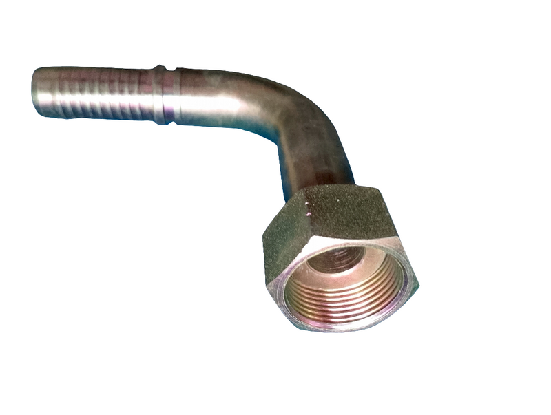 WPR 24292-16-16L130 Metric Female Flat Seal 90° Elbow