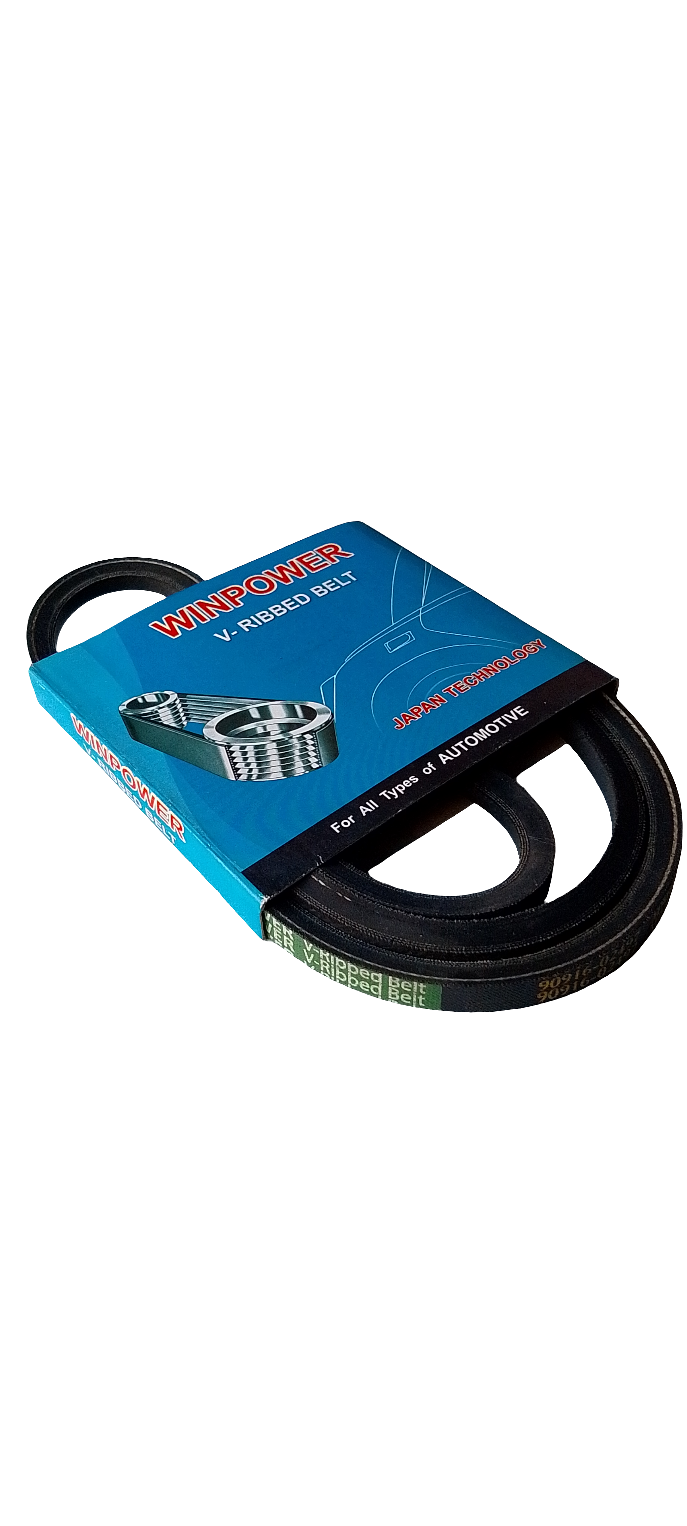 WINPOWER Raw Edge Multi-Ply V-Belt, 90916-02497, MPMF1465, for Toyota