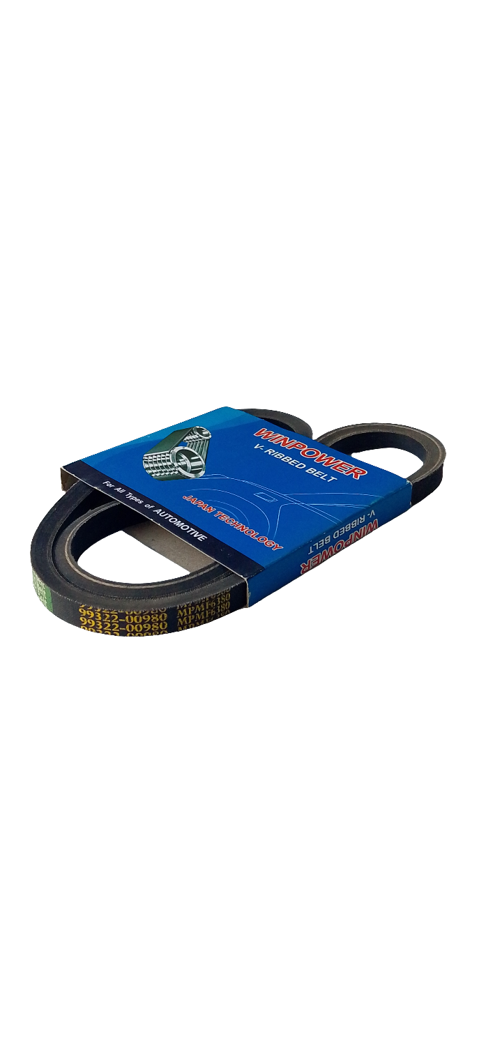 WINPOWER Raw Edge Multi-Ply V-Belt (MPMF), 99322-00980, MPMF6380, for Toyota