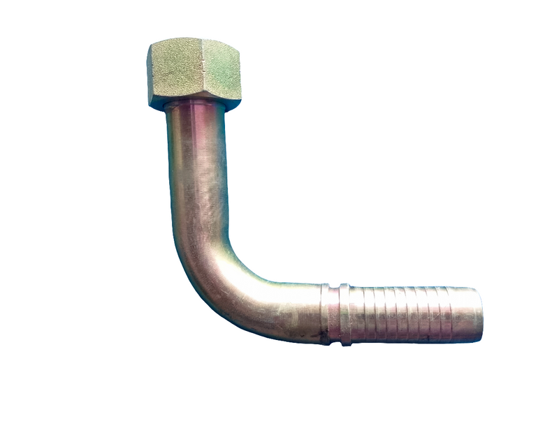 WPR 24292-16-16L130 Metric Female Flat Seal 90° Elbow
