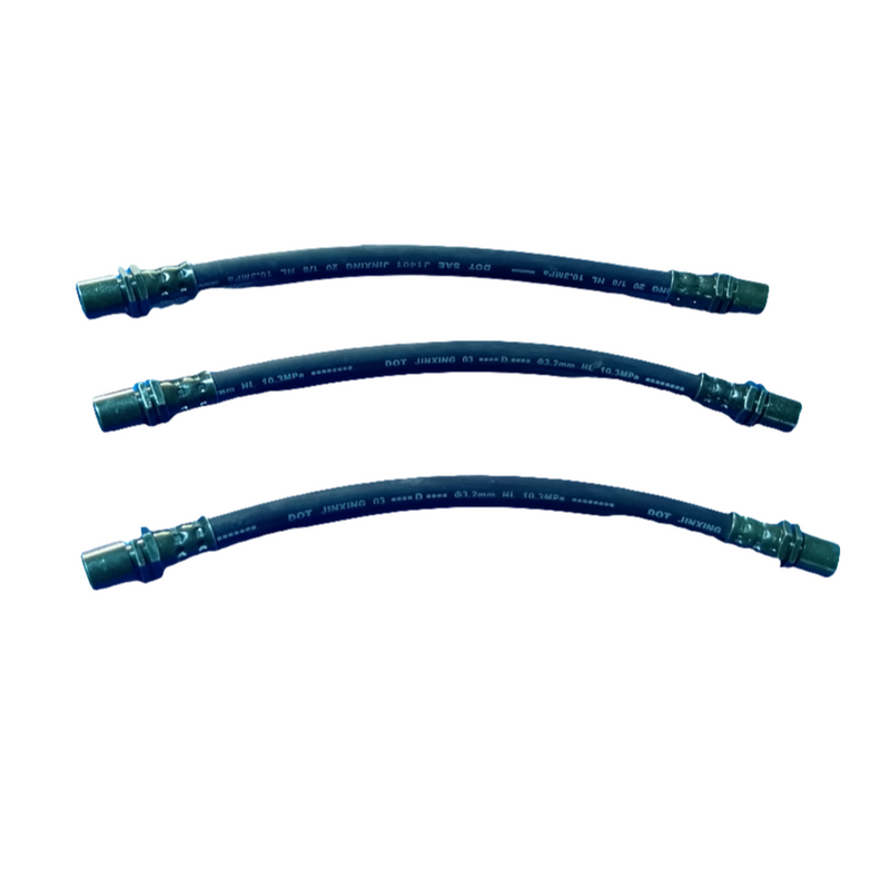 JINXING 9" 1/8" Brake Hose Assembly with (30111-10-00Y/4) x 2 Fittings