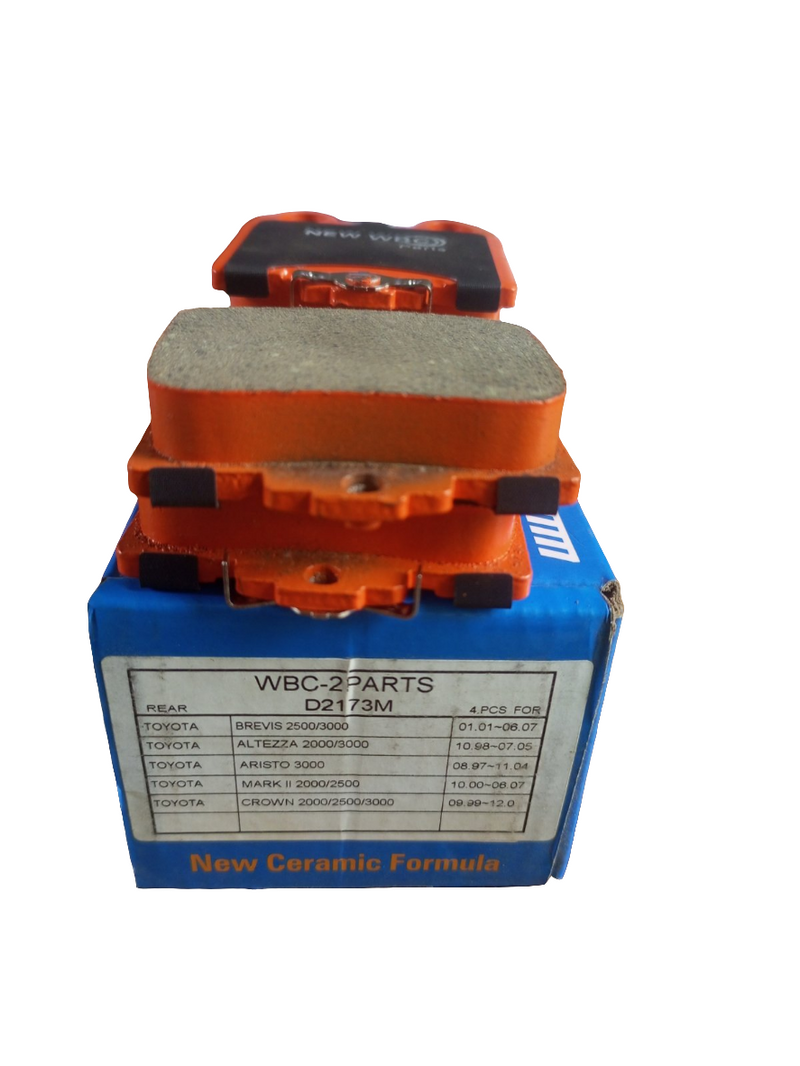 ผ้าเบรค WBC ใหม่ 04466-30170, D2173 (005915)