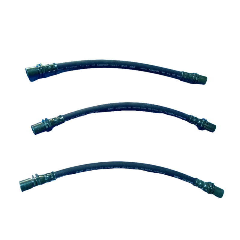 JINXING 9" 1/8" Brake Hose Assembly with (30111-10-00Y/4) x 2 Fittings