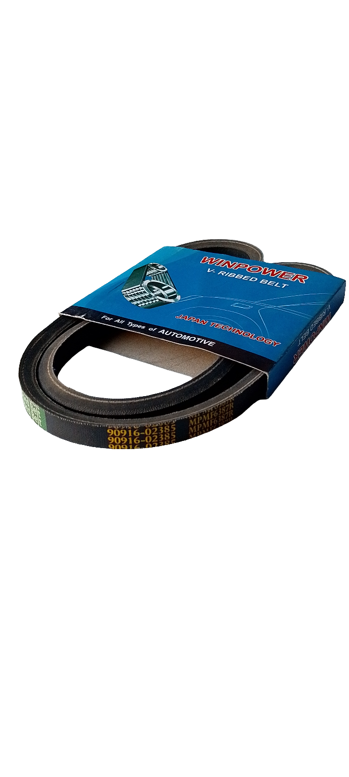 WINPOWER Raw Edge Multi-Ply V-Belt (MPMF), 90916-02385, MPMF6387R, for Toyota