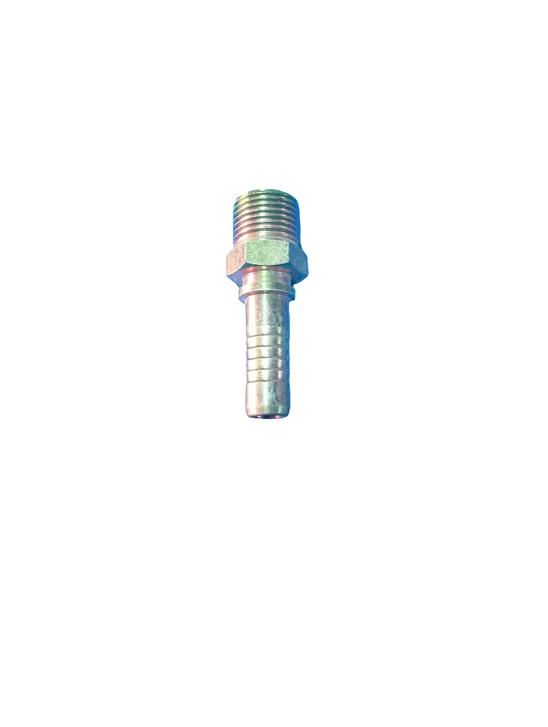 WPR Hose Fitting 12612-08-08 90° Male High-Pressure Hydraulic, Corrosion Resistant