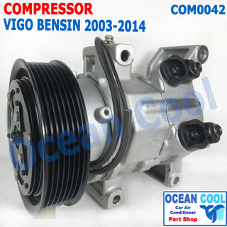 Compressor for Toyota Hilux Vigo, Year 2003 to 2014, 10S11C, Gasoline Engine, Genuine Nachi Flywheel Bearing, Car Air Conditioner Compressor, Air Conditioner Compressor, Compressor for Toyota Hilux Vi
