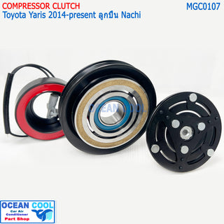 Air Conditioner Clutch Toyota Yaris 2013 - 2022 Mgc0107 10Se13C Nachi Bearing Grade A+ Ac Compressor Clutch Toyota Yaris'14 Air Conditioner Clutch Front Air Conditioner Clutch Front