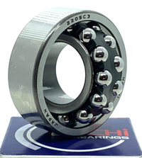 22Bc05S 08Nc2Cs (22 X 56 X 14 Mm.) Nachi Double Row Ball Bearing Nachi Double Row Ball Bearings, Self-Aligning = 1 Bearing