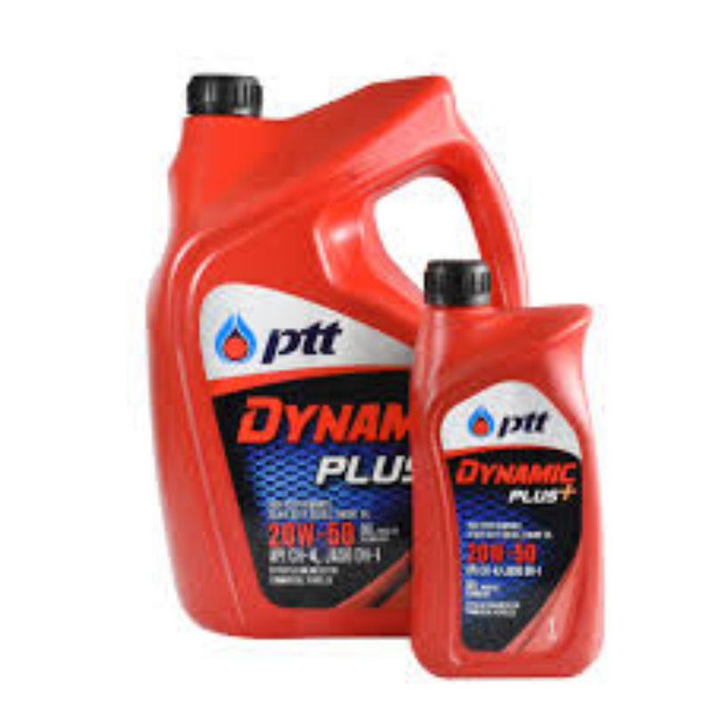 PTT Engine Oil PTT 20w50 DYNAMIC PLUS API CI-4 CH-4/SL  5+1Liter DieseL