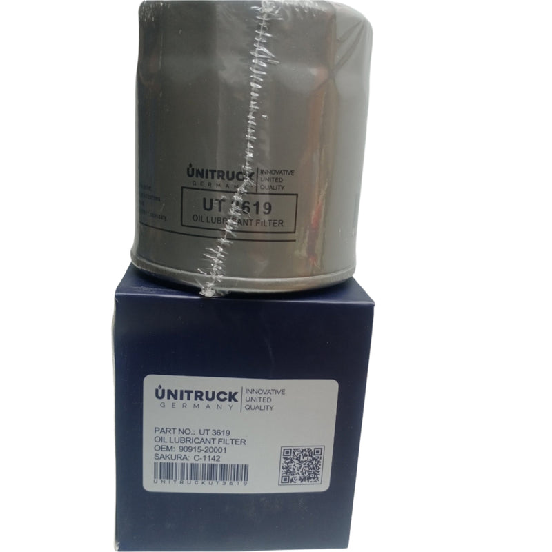 UNITRUCK Oil Filter (Spin-On) 90915-TB001 C-1142 TOYOTA
