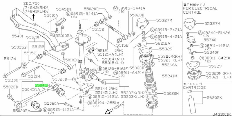 RBI Suspension Bush Big RE LH 55045-D0101 N25260