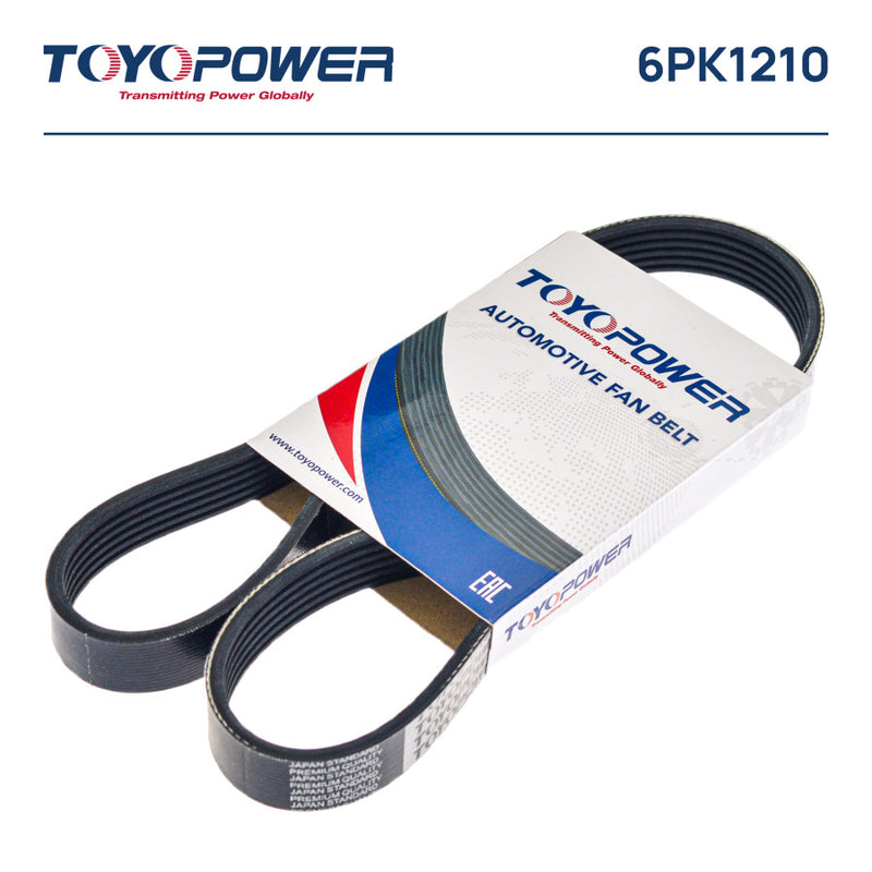 TOYOPOWER, V-Ribbed Belt, 90916-02606,  6PK1210L,  FORD