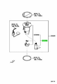 WINPOWER In-Tank Fuel Pump 23100-97201 0986487346 for DAIHATSU