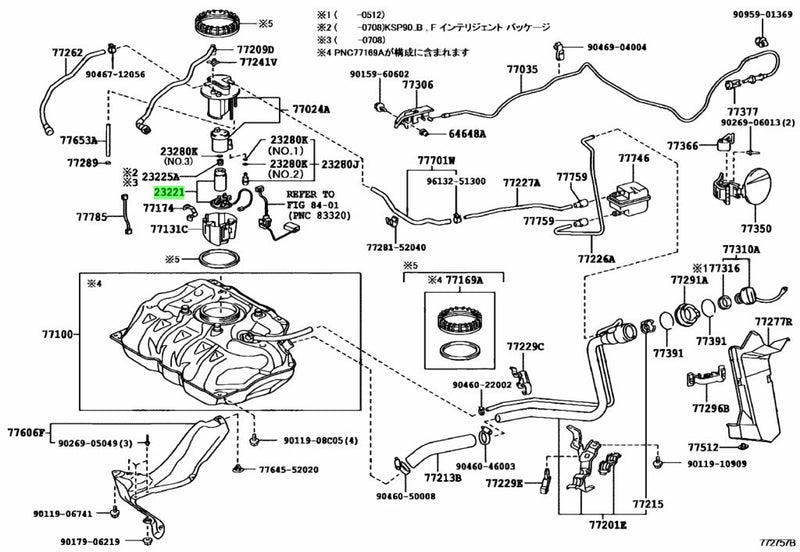 ปั๊มเชื้อเพลิงในถัง ความเร็ว X 23220-21132, XF-3823 (121974)