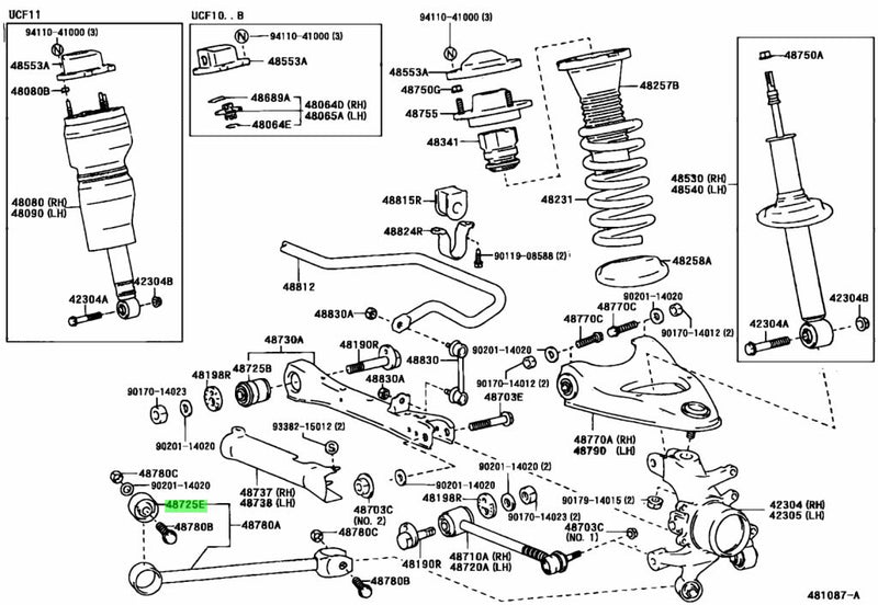 RBI Suspension Bush RE LH 48725-22110 T25LS401