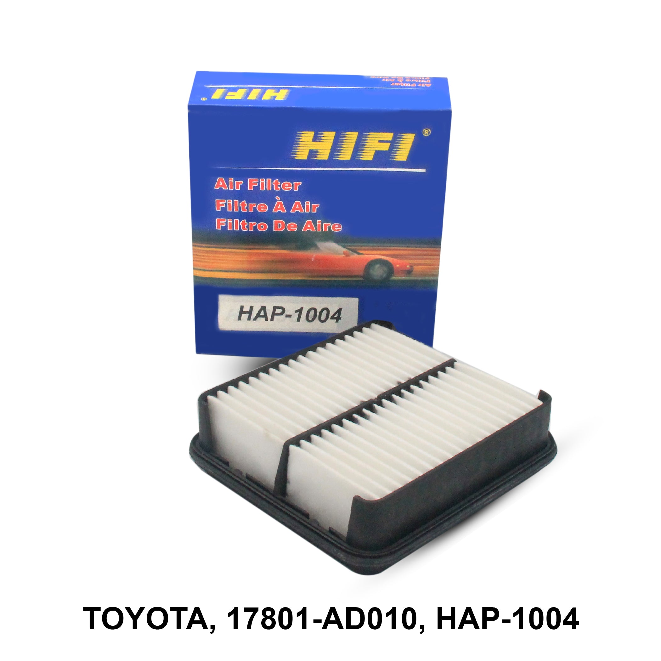 Air Filter, HIFI, 17801-11050, HAP-1004 (000210)