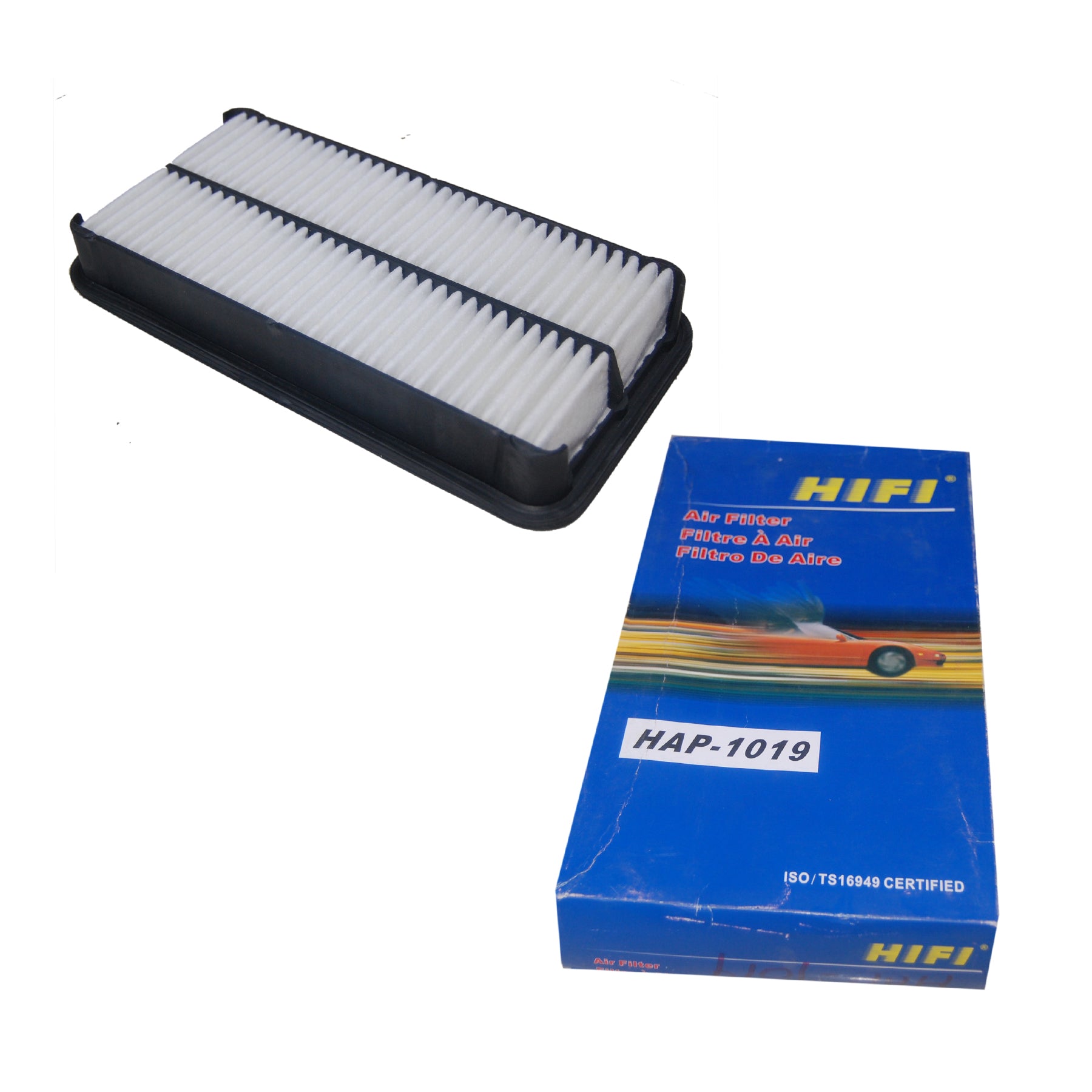 Air Filter, HIFI, 17801-74020, HAP-1019 (000117) - Win Store