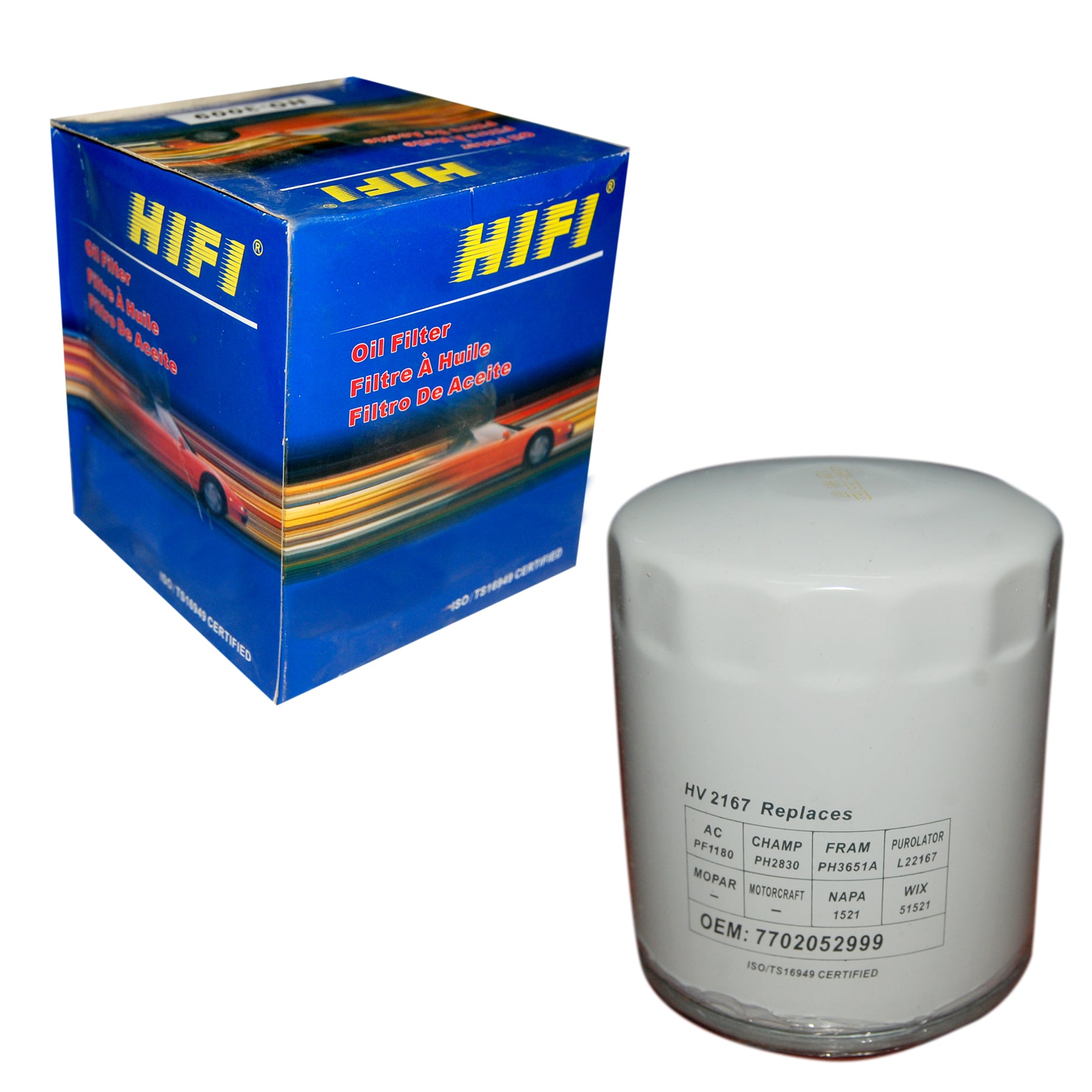 Oil Filter, HIFI, 15208-W1116, HV-2167 (001312) - Win Store
