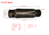 Exhaust Pipe, WPR, 4 Inch x15 Inch  (102x280/380), With Inner Braid, Three Layer (003307)