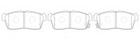 NIBK, Brake Pad, A-661WK, PN9443, AKEBONO