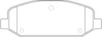 NIBK, Brake Pad, D1661-8888, PN0572, FMSI