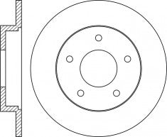 Rotor Disc, NIBK, BP4Y26251B, RN1369, MAZDA (017986)
