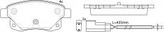 NIBK, Brake Pad, DB1968, PN0431W, BENDIX AUS