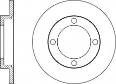 Rotor Disc, NIBK, MB587247, RN2038, MITSUBISHI (018280)