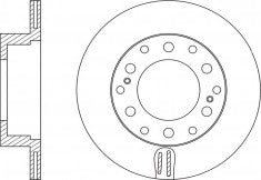 Rotor Disc, NIBK, 42431-60311, RN1553V, TOYOTA (018791)