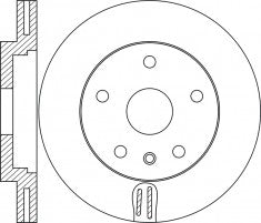 Rotor Disc, NIBK, LR 016176, RN1733V, LAND ROVER (017778)