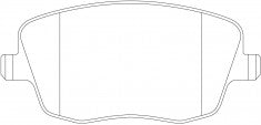ผ้าเบรค NIBK DB2032 PN0221 BENDIX AUS (018692)