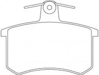 ผ้าเบรค NIBK 60760120 PN0017 ALFA ROMEO (009511)