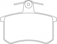 ผ้าเบรค NIBK 60760120 PN0017 ALFA ROMEO (009511)