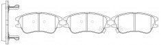 ผ้าเบรค NIBK DB1777 PN0439 BENDIX AUS (017418)